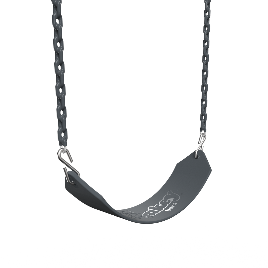 Dark grey Funky Monkey Bars Sling Swing with metal chains for monkey bars and swing sets