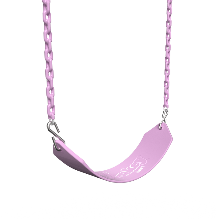 Lilac Funky Monkey Bars Sling Swing with metal chains for monkey bars and swing sets
