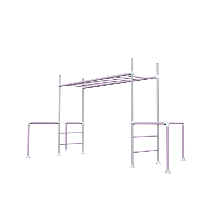 lilac kids metal monkey bar climbing frame