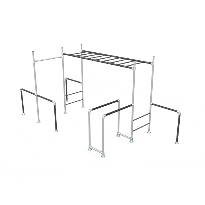 Monument Tamarin Base monkey bar frame with ladder and dip bars
