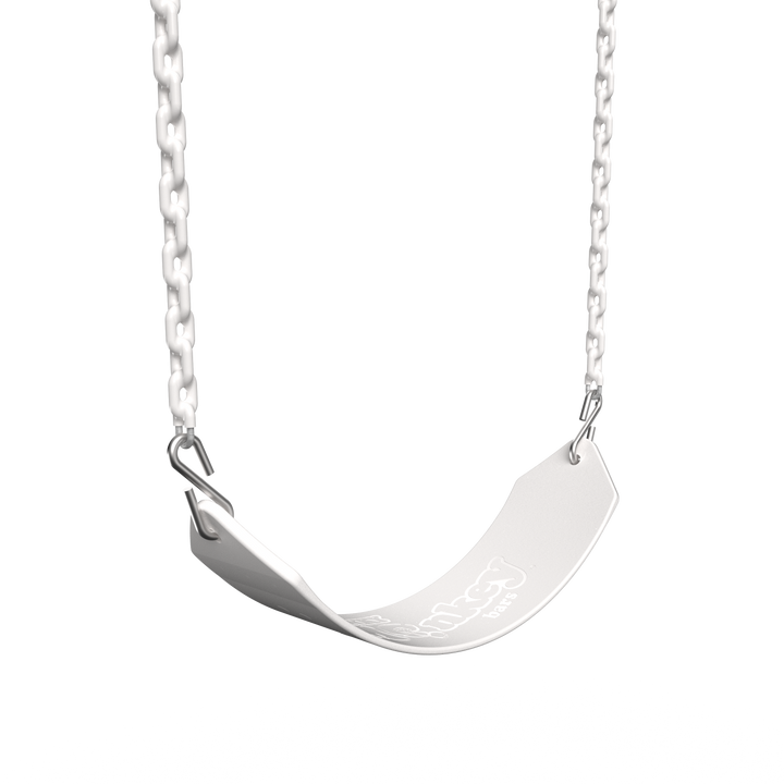 White Funky Monkey Bars Sling Swing with metal chains for monkey bars and swing sets
