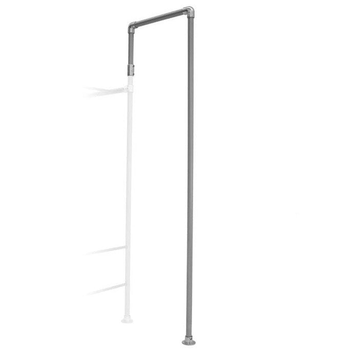 Silver Firefighter’s Pole attachment for Funky Monkey Bars monkey bar frames